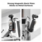 K&F CONCEPT PP63 magnetisch uitbreidingsframe voor DJI Osmo Pocket 4 / Pocket 3, beschermende behuizing van aluminiumlegering met snelsluiting, cold shoe en 1/4 inch schroefbevestiging voor vlogaccessoires.