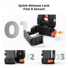K&F CONCEPT PP63 magnetisch uitbreidingsframe voor DJI Osmo Pocket 4 / Pocket 3, beschermende behuizing van aluminiumlegering met snelsluiting, cold shoe en 1/4 inch schroefbevestiging voor vlogaccessoires.