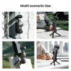 K&F CONCEPT PP63 magnetisch uitbreidingsframe voor DJI Osmo Pocket 4 / Pocket 3, beschermende behuizing van aluminiumlegering met snelsluiting, cold shoe en 1/4 inch schroefbevestiging voor vlogaccessoires.
