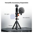 K&F CONCEPT uitbreidingsadapter accessoires compatibel met Pocket 4/3, aluminium beschermkooi met cold shoe, 1/4", Action, Arca, Dual-Claw, past in de originele aluminium camerahouder.