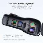 K&F CONCEPT PT61 beschermhoes compatibel met DJI Osmo Pocket 4 & Pocket 3, harde draagtas met ingebouwde filteropbergruimte, PC beschermhoes met zachte voering, draagbare reisopbergkoffer