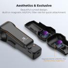 K&F Concept beschermhoes compatibel met DJI Osmo Pocket 4/3, harde PC-schaal met 2 magnetische filterhouders (ND/CPL), siliconen inleg, schok- en krasbestendig, opladen en TF-kaart zonder verwijdering