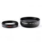 58mm Fisheye Lens 0.45X HD Wide Angle with Macro Close Up
