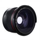 52mm Fisheye-objektiv 0.35X HD vidvinkel med makro närbild