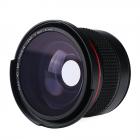 52mm Fisheye-objektiv 0.35X HD vidvinkel med makro närbild