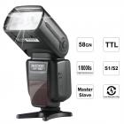 KF882 i-TTL HSS Flash для высокоскоростной синхронизации Nikon GN58 1/8000 с