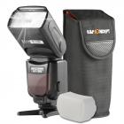 Flash SpeedFite universale KF-560 con display LCD compatibile con fotocamere Canon Nikon DSLR