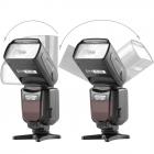 Flash SpeedFite universale KF-560 con display LCD compatibile con fotocamere Canon Nikon DSLR