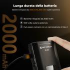 K&F CONCEPT Mini On-Camera Flash GN12, 5600K, batteria integrata da 2000 mAh, compatibile con Canon, Fuji, Sony, Nikon, Panasonic, Olympus, Pentax e altre fotocamere DSLR/mirrorless con slitta a contatto caldo standard.