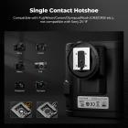 K&F CONCEPT Mini On-Camera Flash GN12, 5600K, 2000mAh indbygget batteri, kompatibel med Canon, Fuji, Sony, Nikon, Panasonic, Olympus, Pentax og andre DSLR/spejlløse kameraer med standard hot shoe.