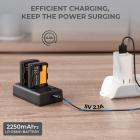 K&F CONCEPT LP-E6NH akku 2 kpl + akkulaturi + 64 Gt micro SD -korttisarja, Canonin kamerat LP-E6NH/LP-E6N/LP-E6 akuilla, Canon EOS R5, EOS R6, EOS R, EOS 5D Mark IV, 5D Mark III, 5DS, 5DS R, 5D Mark II, 6D, 6D Mark II, 7D, 7D Mark II, 90D, 80D