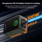Mini Batterie V-Mount 99Wh 100W PD - Batterie V-Lock Haute Capacité avec Charge Rapide USB-C pour Caméra, Moniteur & Laptop