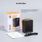 Bateria K&F Concept V Mount 99Wh (14,8V/6700mAh) PD100W Mini V-Mount com DC/D-Tap/Dual USB-C/USB-A/Display TFT para Câmera, Filmadora, Vídeo, Luz, Monitor V99 Pro