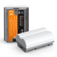 Batteria K&F Concept NP-W235 da 2400 mAh, batteria per fotocamera con ricarica rapida di tipo C, non è necessario un caricabatterie aggiuntivo per Fujifilm X-T5, X-S20, X-H2, X-H2S, GFX 100S, GFX 50S II, X-T4(2 batteria)