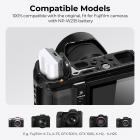 K&F Concept 2400mAh NP-W235 Batteri, Kamerabatteri med Type C Hurtigopladning, Behøver ikke ekstra oplader til Fujifilm X-T5, X-S20, X-H2, X-H2S, GFX 100S, GFX 50S II, X-T4(2) batteri)