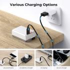 K&F Concept NP-FW50 batteri med Type-C hurtigopladning til Sony ZV-E10, Alpha 7, A7, A7II, A7RII, A7SII, A7S, A7S2, A7R, A7R2, A5000,A6000, A6500, A6300, NEX-3 -5(2 batteri)