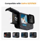 K&F Concept Hero 12 Batteri 3-pak – 1730mAh GoPro Enduro-batterier med 3-slots oplader, kompatibel med GoPro Hero 12, Hero 11, Hero 10, Hero 9 Black kamera