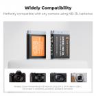 K&F Concept 2-pak NB-13L batteri- og opladersæt til Canon EOS G7 X Mark II, G7 X, G1 X Mark III, G5 X, G5X Mark II, G9 X, G9 X Mark II, SX620 HS, SX720 HS