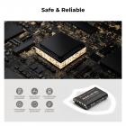 K&F Concept 2-Pack NP-BX1 batteri- og ladersett, kompatibel med Sony ZV-1, ZV-1F, DSC-RX100, DSC-RX100 VII, RX100VA, RX100 VI, RX1R II, HX90V, HX50, WX8000, AS , HX95, HX99