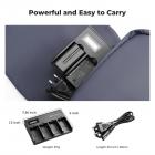 K&F Concept Caricabatteria NP-F a 4 slot con schermo LCD, spina Euro, compatibile con la batteria agli ioni di litio della videocamera Sony NP-F550 F570 F750 F770 F930 F950 F960 F970