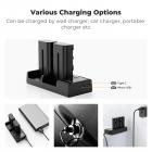 K&F Concept 2-pakke NP-F550 batteri- og ladersett Kompatibel med Sony NP-F550, F570, F750, F770, F930, F950, F960, F970 batterier, LED-lys, skjermer og kameraglidere