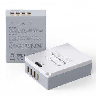 Kit de 2 baterías NP-W126 NP-W126S con Carga Rápida USB C para Cámaras Fujifilm X100VI, X100V, XS10, XT30, XT30 II, XT20, XE4, A5