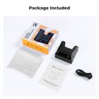 K&F Concept LP-E6NH-lader 18W rask dobbel bærbar batterilader for Canon R7, R6, R5, R, 6D Mark II, 5D Mark IV, 5D Mark III, 5DS, 5DS R, 5D Mark II, 80D, 90D, 6D, 7D, 7D Mark II