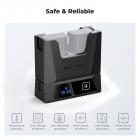 K&F Concept LP-E6NH-lader 18W rask dobbel bærbar batterilader for Canon R7, R6, R5, R, 6D Mark II, 5D Mark IV, 5D Mark III, 5DS, 5DS R, 5D Mark II, 80D, 90D, 6D, 7D, 7D Mark II