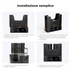 K&F Concept NP-FZ100 Caricabatterie portatile doppio da 18 W per Sony A7iii, A7iv, A7C, FX3, FX30, A9, A6600, A6700, ZV-E1, ZV-E10ii, Alpha 9, A9S, A7R III, A7R IV, A7R V