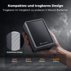 K&F CONCEPT 50Wh Mini V-Port Akku 3400mAh, 65W PD Typ-C Schnellladung mit TFT Bildschirm, D-TAP, BP, Typ-A, DC Schnittstelle, für Monitor, Kamera, Fotoleuchte, KF-V50