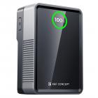 K&F CONCEPT 50Wh Mini batteria V-Port 3400mAh, 65W PD Type-C a ricarica rapida con schermo TFT, D-TAP, BP, Type-A, interfaccia DC, per monitor, fotocamera, luce fotografica, KF-V50