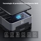 K&F CONCEPT 50Wh Mini batteria V-Port 3400mAh, 65W PD Type-C a ricarica rapida con schermo TFT, D-TAP, BP, Type-A, interfaccia DC, per monitor, fotocamera, luce fotografica, KF-V50