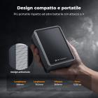 K&F CONCEPT 50Wh Mini batteria V-Port 3400mAh, 65W PD Type-C a ricarica rapida con schermo TFT, D-TAP, BP, Type-A, interfaccia DC, per monitor, fotocamera, luce fotografica, KF-V50