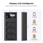 K&F CONCEPT LP-E6/LP-E6N/LP-E6NH - Caricabatteria a doppia slot per fotocamera, micro USB e porta di tipo C, per Canon EOS R5, EOS R6, EOS R, EOS 5D Mark IV, 5D Mark III, 5DS, 5DS R, 5D Mark II, 6D