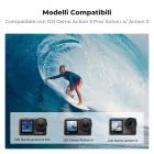 Caricabatterie K&F Concept Osmo Action 5 Pro/4/3, confezione da 3 batterie Action 5 Pro da 2100 mAh e caricabatterie rapido a 3 slot compatibile con DJI OSMO Action 5 Pro, Osmo Action 4, Osmo Action 3