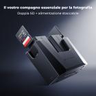 K&F CONCEPT NP-FZ100 2600mAh Doppia batteria con caricabatterie rapido modulare Compatibilità per Sony A7 IV A7R III A7R IV A9 A6600 A7R3 A7S III/A7S3 A7C Alpha 9 Alpha 9R A9R