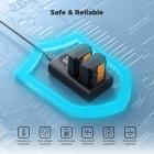 Batería y cargador K&F Concept NP-FZ100 de 2600 mAh, compatible con las cámaras A7iii, A7 III, A7iv, FX3, FX30, A6600, A7C, A6700, A7RIV, A7Siii, ZV-E1, ZV-E10ii, Alpha 9 II y A9S.