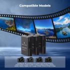 Paquete de 3 baterías EN-EL14 y cargador LCD de actualización K&F Concept compatible con cámaras Nikon D5300, D5600, D5100, D5200, D5500, D3100, D3200, D3300, D3400, D3500, Coolpix P7000, P7100, P7200, P7700 y P7800.