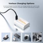 Batería DMW-BLK22 de 2520 mAh (paquete de 1), USB-C, 2,5 h de carga completa, compatible con Panasonic LUMIX S5, S5II, GH6, GH5, G5 II, S5 IIX, GH7, S9, G9 II, K&F CONCEPT