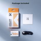 Batería DMW-BLK22 de 2520 mAh (paquete de 1), USB-C, 2,5 h de carga completa, compatible con Panasonic LUMIX S5, S5II, GH6, GH5, G5 II, S5 IIX, GH7, S9, G9 II, K&F CONCEPT