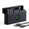 K&F Concept 3-pack Action 6-accu met verbeterde OSMO Action 5 Pro-acculader, compatibel met DJI OSMO Action 6, Action 5 Pro, Action 4, Action 3 en OSMO 360-camera's.