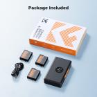 K&F Concept 3-pack Action 6-accu met verbeterde OSMO Action 5 Pro-acculader, compatibel met DJI OSMO Action 6, Action 5 Pro, Action 4, Action 3 en OSMO 360-camera's.