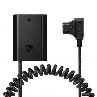 K&F CONCEPT D Tap naar NP-FZ100 dummybatterij, voedingskabel compatibel met Sony A7V, FX3, FX30, A7III, A7 IV, A7S III, A7R III, A7R IV, A7R V, A7C, A7C II, A7CR, A9, A9 II, A6600, A6700, ZV-E1, ZV-E