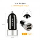 Beschoi USB Caricabatteria per auto Caricabatteria per auto Presa per sigari (2 porte tipo 2.1A) Caricabatterie USB compatibile con ricarica super veloce Durata ultra piccola Durata rapida iPhone6s / 6s Plus / 6/6 Plus / iPad / iPod / Android / Galaxy S6 