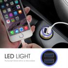 Beschoi USB Caricabatteria per auto Caricabatteria per auto Presa per sigari (2 porte tipo 2.1A) Caricabatterie USB compatibile con ricarica super veloce Durata ultra piccola Durata rapida iPhone6s / 6s Plus / 6/6 Plus / iPad / iPod / Android / Galaxy S6 