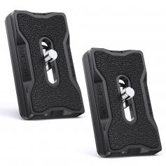 Lot de 2 Plateau Rapide 1/4" Adaptateur de Plaque Dégagement Rapide Trépied Attache en Aluminium pour Appareil Photo DSRL Rotule Trepied