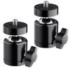 K&amp;F Concept Camera Tripod Mini Ball Head Professional Ballhead för DSLR Camera / Flash light / LCD monitor / Video Light (two packs)
