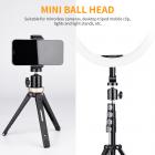 K&amp;F Concept Camera Tripod Mini Ball Head Professional Ballhead för DSLR Camera / Flash light / LCD monitor / Video Light (two packs)