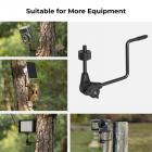Trail Camera Tree Mount med 1/4" skruegrensesnitt 2 Pack, 360° justerbar tremonteringsmetallbrakett for Trail Camera, Solar Panel, Lights, etc.
