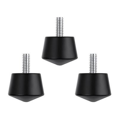 K&F Concept uniwersalne antypoślizgowe gumowe kolce do statywu kompatybilne z gwintem 1/4 cala statyw Monopod nogi części zamienne do stóp (3 szt.)